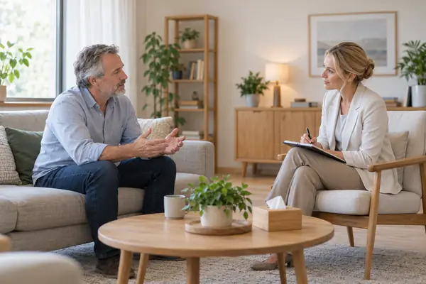 пациент с биполярным расстройством у врача